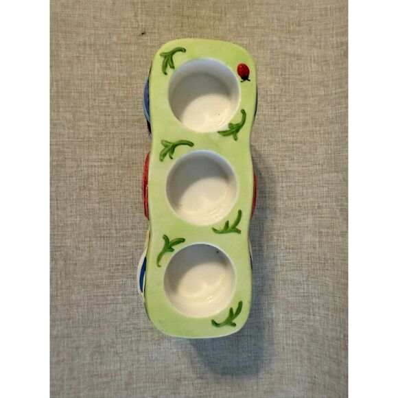 NIB PartyLite Garden Gals Multi Tealight Candle Holder 8" Long x 4" Tall - Picture 3 of 9